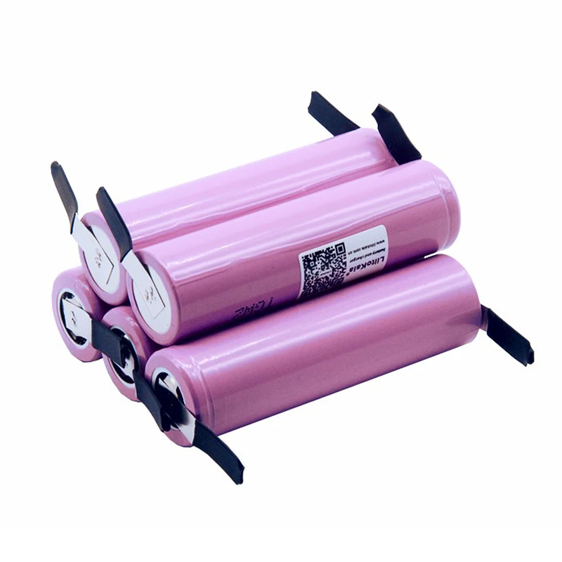 LiitoKala 26F-N 18650 2600mAh بطارية بطارية قابلة للشحن ICR18650-26F 20A التفريغ بطارية ليثيوم أيون + DIY النيكل