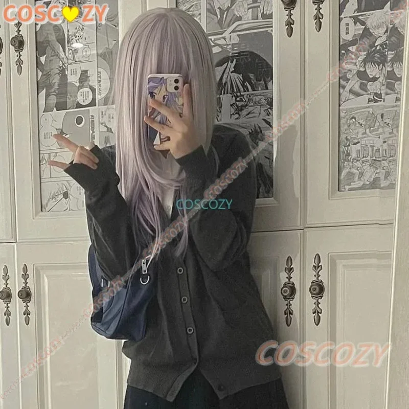 Kostum Cosplay Aharen-san Wa Hakarenai Reina Aharen Seragam Sekolah Pakaian Wanita Blus Rok Kostum Halloween dengan Wig