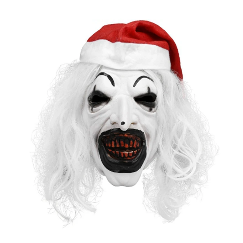 New Terrifier Mask Killer Clown Mask Scary Joker Costume Halloween Horror Creepy Mask For Adult Men Women