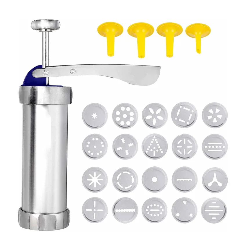 Paslanmaz çelik kek krem dekorasyon tabancası setleri kurabiye yapımı makinesi memeleri kalıp pasta şırınga ekstruder mutfak pişirme araçları