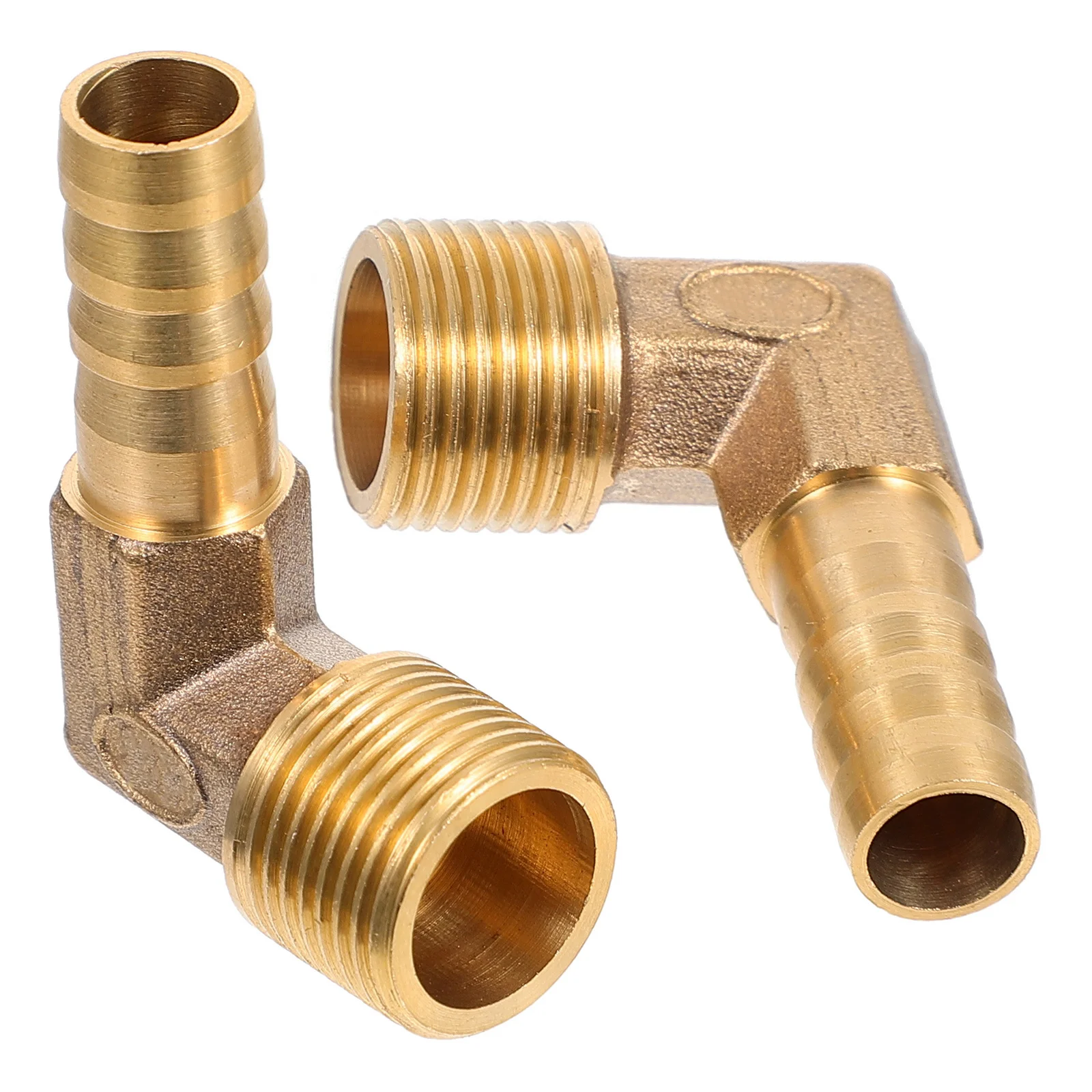 

2pcs Brass Elbow Quick Connect Joint High Pressure Resistance Thread Bend Water Tube Fitting For Oil Gas Water Filter Connector