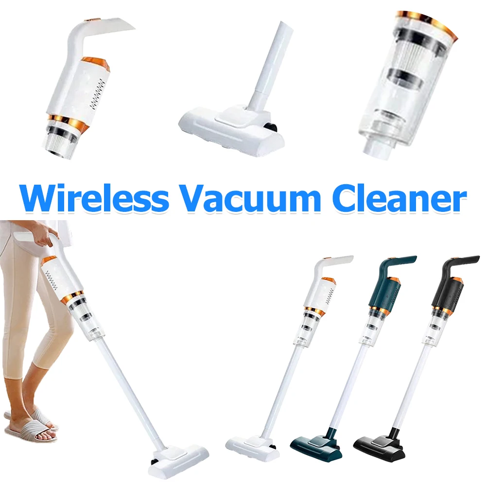 

Handheld Wireless Vacuum Cleaner USB Rechargeable Strong Suction Wireless Wet and Dry Cleaning Robot 120W for Vehicle Home