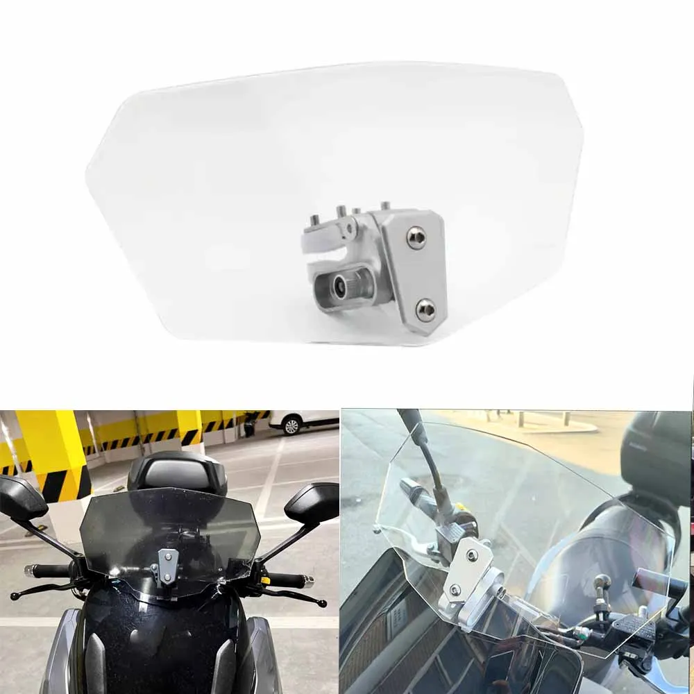 

Windshield Deflector Adjustable Heighten Extension Windscreen For KAWASAKI Z800 Z900 Z1000 Ninja 250 300 400 650R ZX6R ZX9R