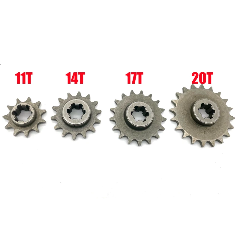 T8F 11 14 17 20 Tooth Clutch Drum Gear Box Sprocket For 33cc 43cc 47cc 49cc Minimoto ATV Mini Bike Dirt Bike Scooter 2 Stroke