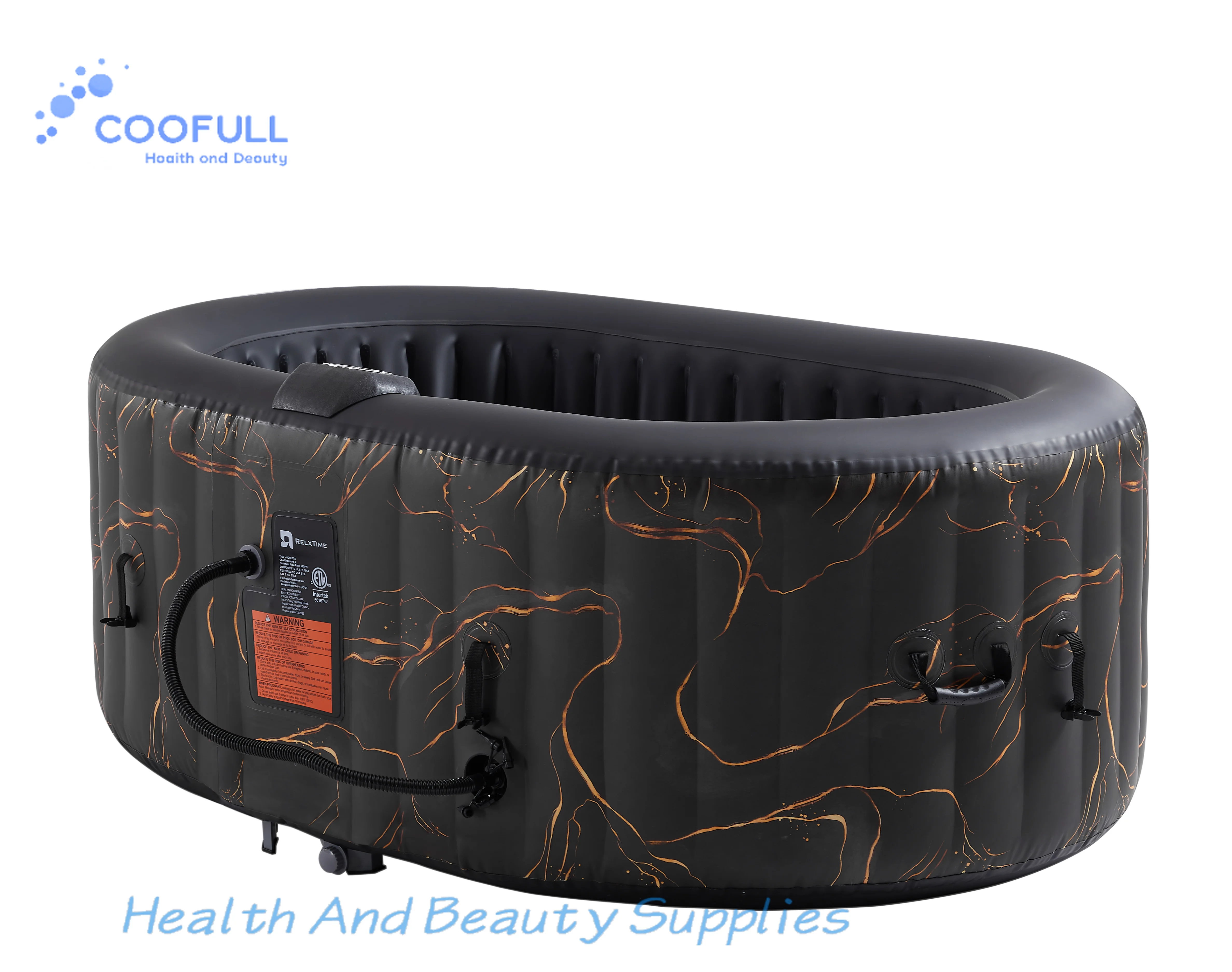 Coofull Inflatable Hot Tub SPA Oval 2 Person for Outdoor