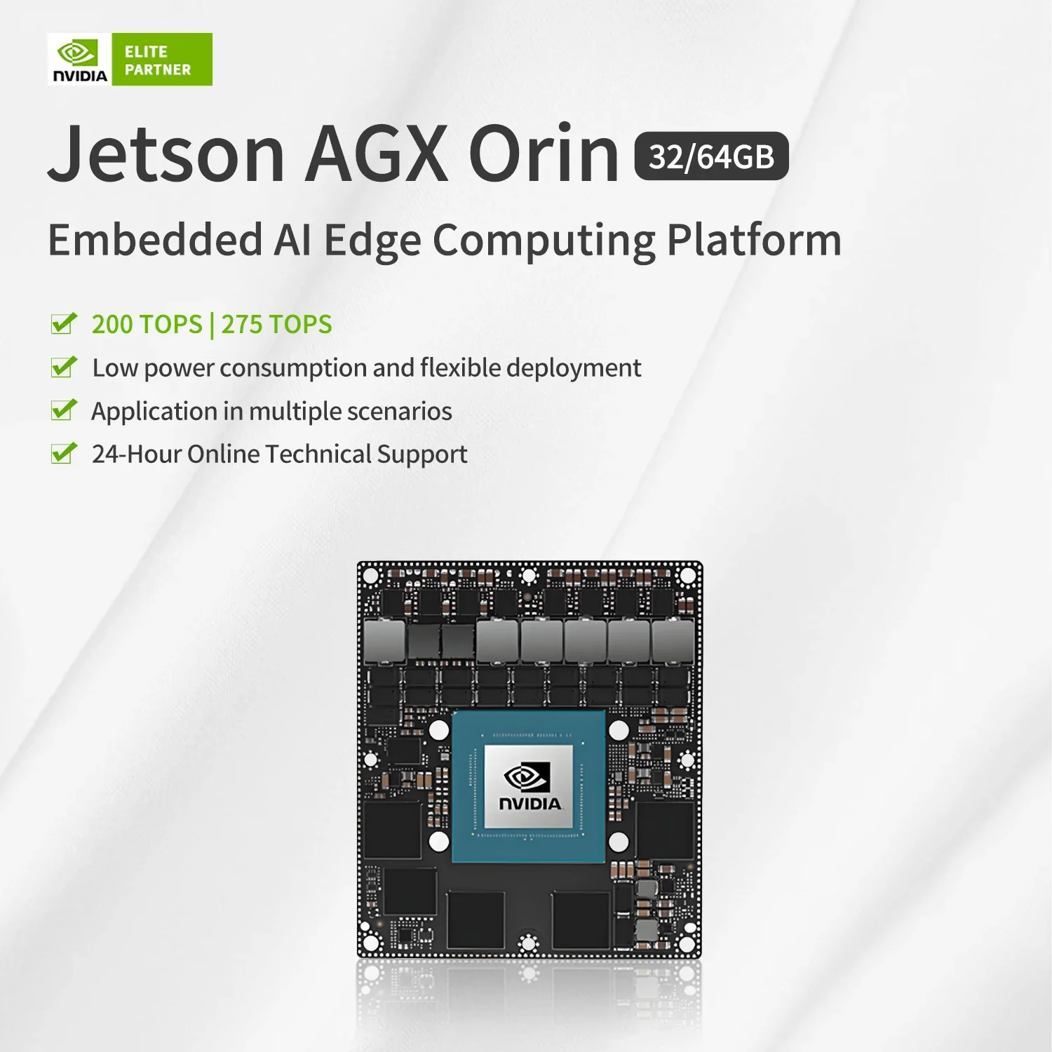 Jetson AGX Orin Module Core Board 32GB 200TOPS Module AI Computing Embedded Chips System on Modules 900-13701-0040-000