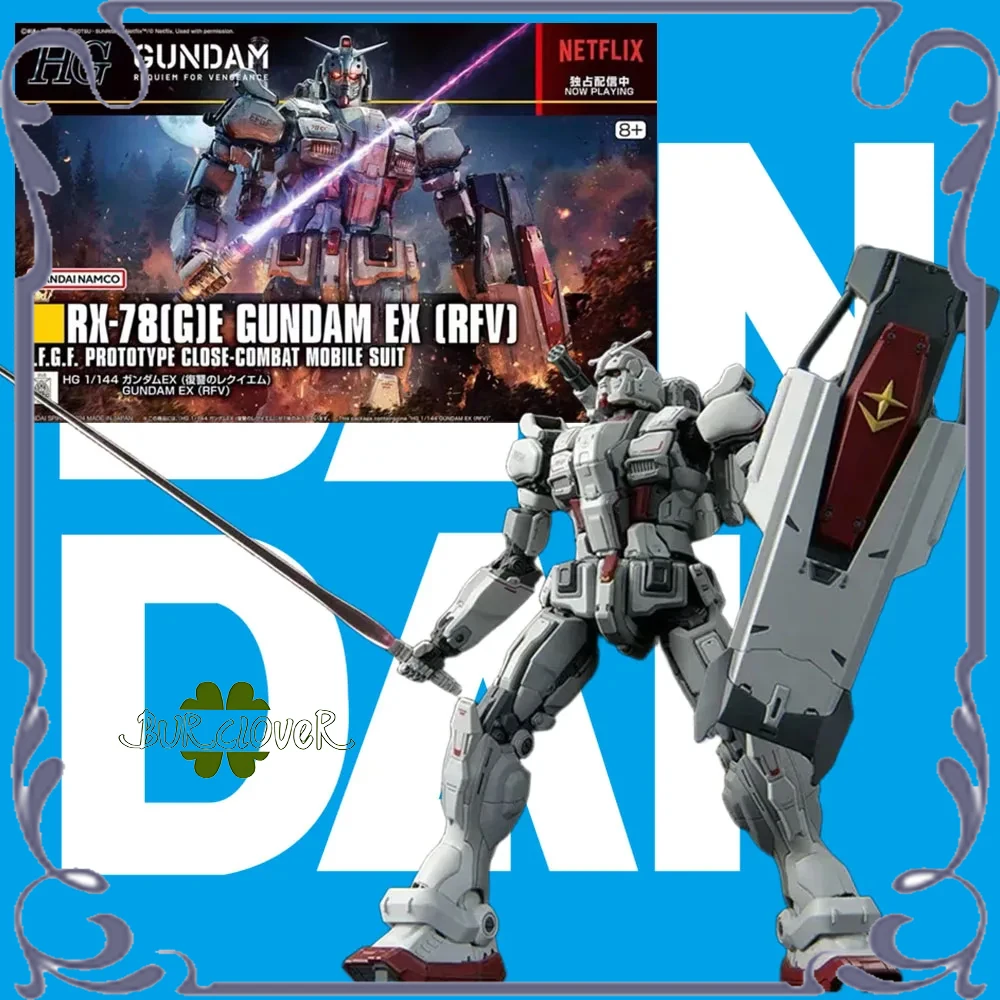 حقيقي في المخزون الأصلي بانداي HG 1/144 RX-78 G E GUNDAM EX RFV أنيمي تمثال عمل شخصية التجمع نموذج جمع هدية #2