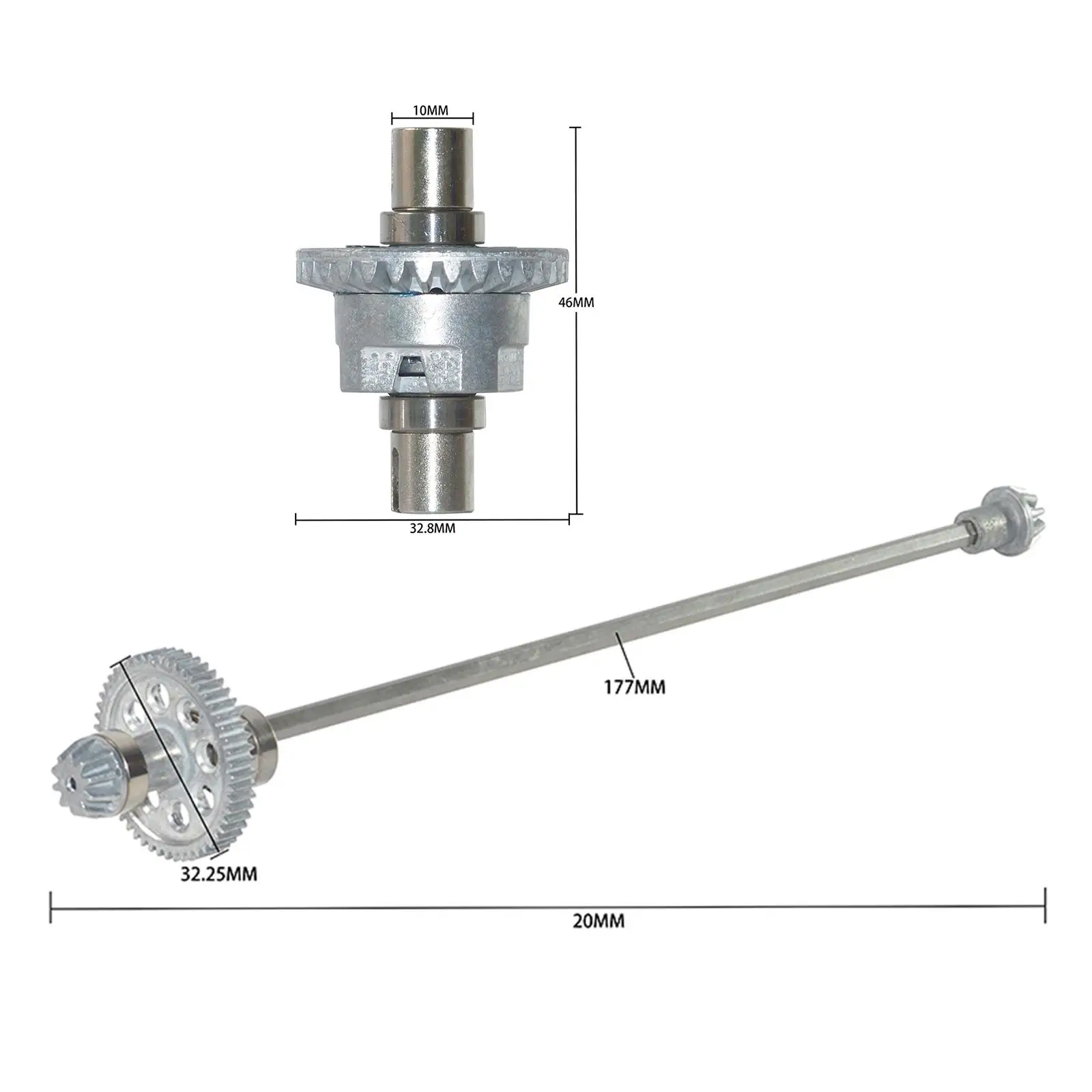 RC سيارة محرك رمح والعتاد التفاضلي فرق والعتاد ل XINLEHONG 1:10 مقياس مركبة يتم التحكم بها عن بُعد قطع الغيار استبدال