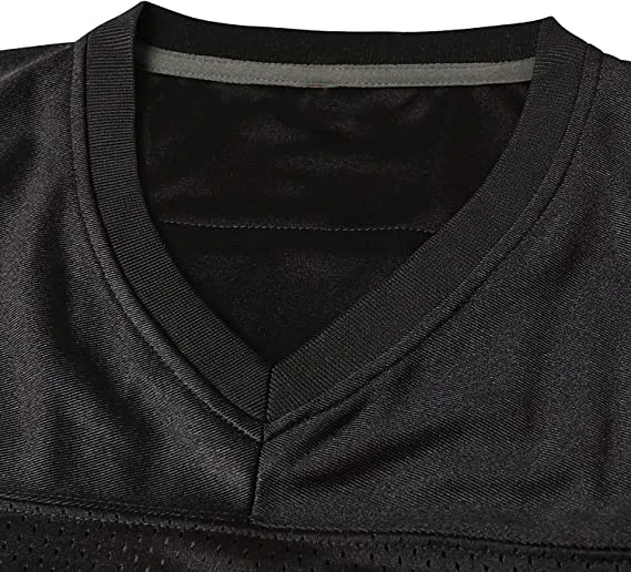 Men's 45 Letter Embroidered American Football Jersey V-Neck Loose Breathable Classic Retro Mesh Shirts For Adults Soccer Uniform image 4