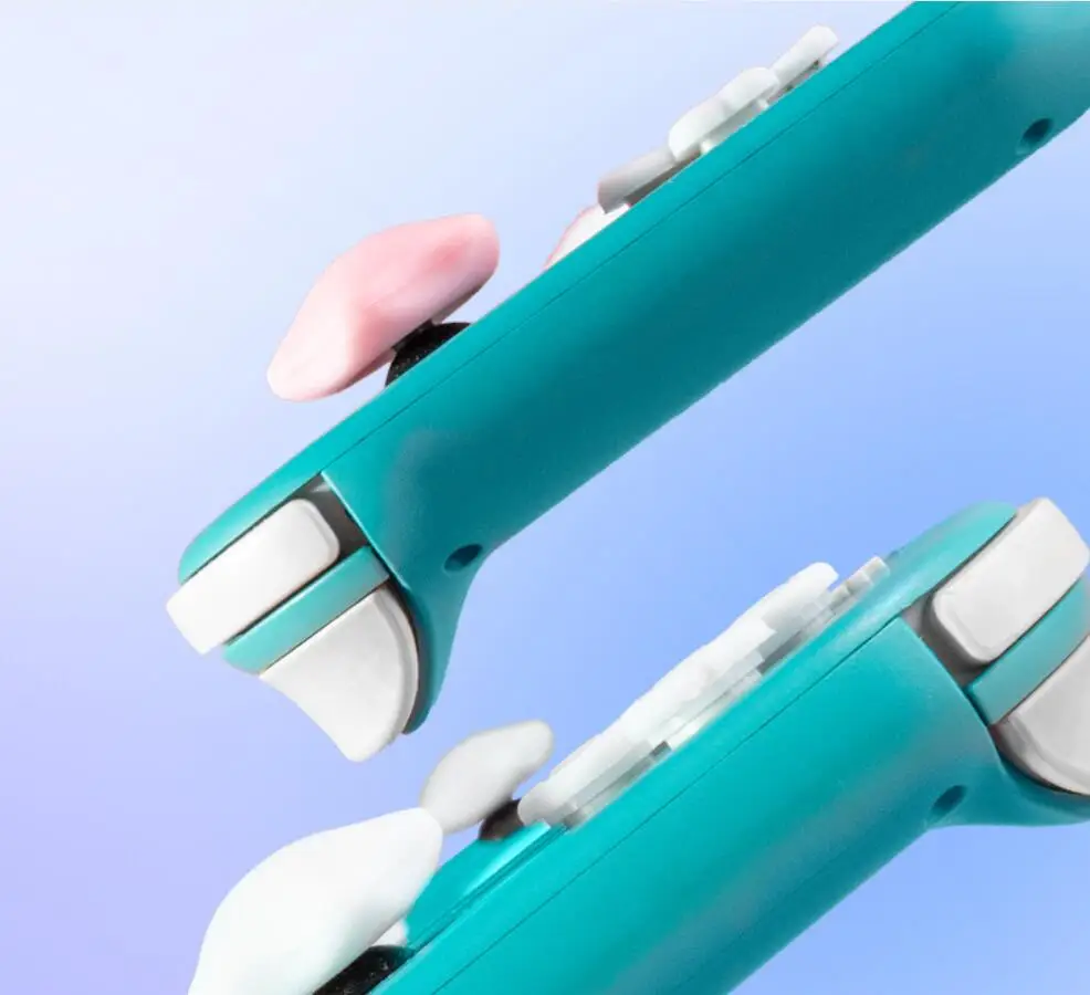 ピンク,パープル,ソフトシリコン,クロスボタン,ABXYキーステッカー,ライトスイッチコンソール用スキンケース,サムスティックグリップキャップ