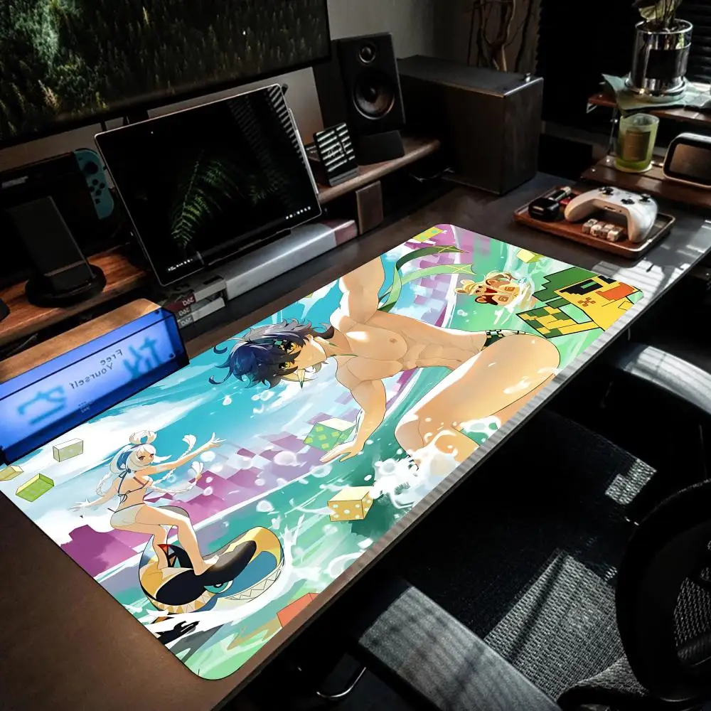 

Game Genshin Kinich Mouse Pad Keyboard Mouse stitch Mouse pad,Gaming Accessories,Long Desk Mats,PC Parts XXL90x40cm