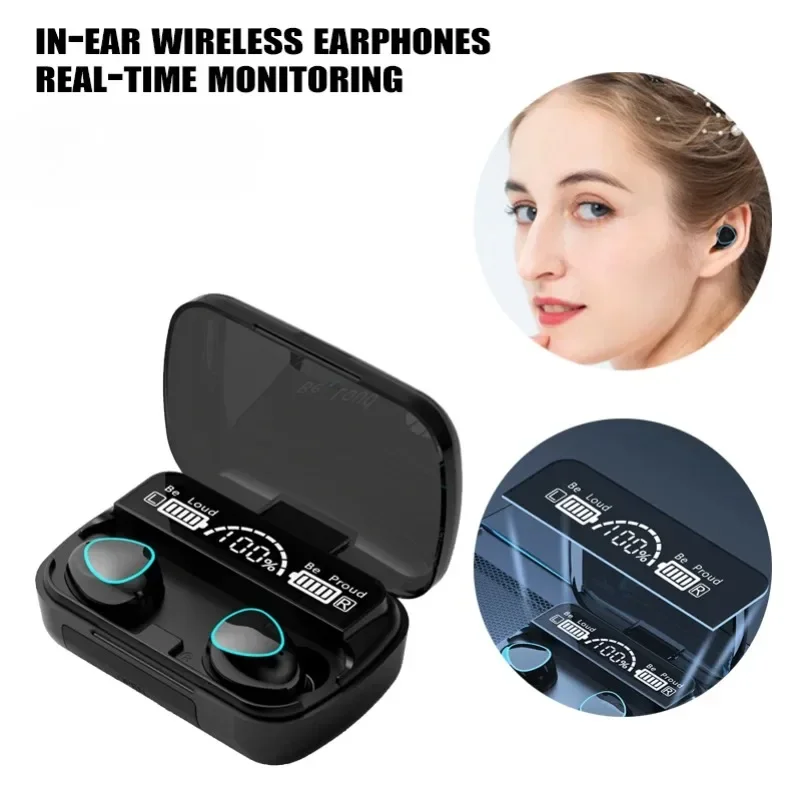 

Original M10 wireless Bluetooth earphones, sports noise cancelling stereo earphones, microphone, gaming earphones