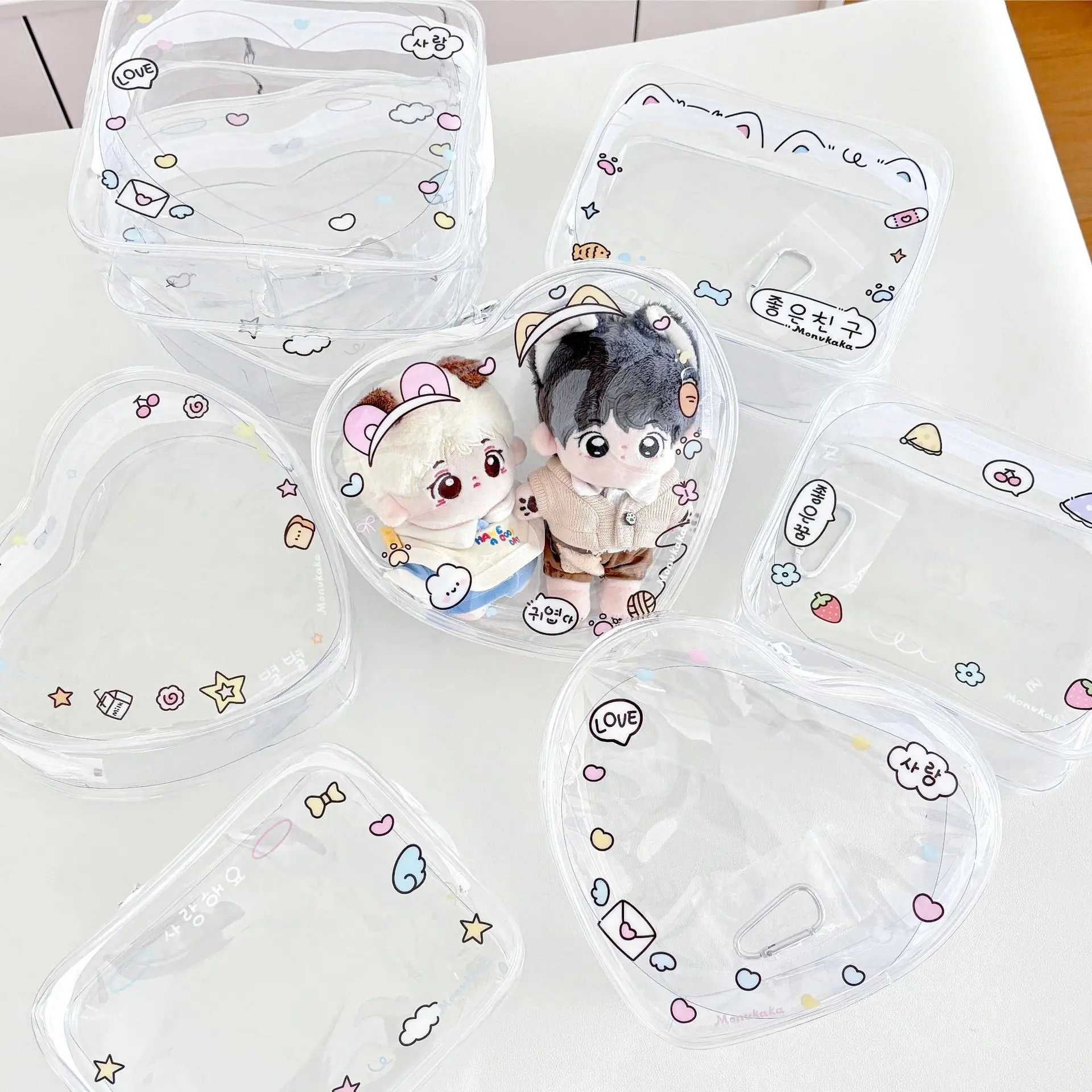 

Портативная сумка для хранения, высококачественный прозрачный органайзер, сумка для хранения кукол, компактная сумка для хранения из ПВХ для сумки для активного отдыха