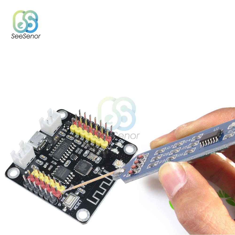 3.3V 5V ปากกาทดสอบระดับต่ำสุดเครื่องทดสอบความต้านทานการเชื่อมต่อ Digital Circuit Debugger ตรวจจับ Probe W/ Dupont Line