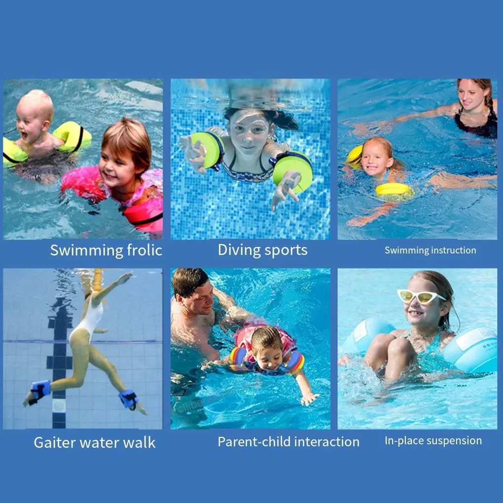 Swim With Confidence Using Premium EVA Ankle Bands Adjustable Universal Fit Safety Swimming Arm Band Green ribbon