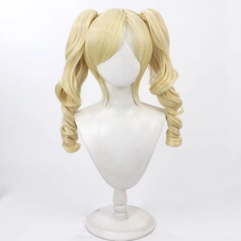

Anime Game Identity V Mute Girl Stella Cosplay Wig Eggy Party Collab Detachable Twin Tails heat resistant synthetic fiber