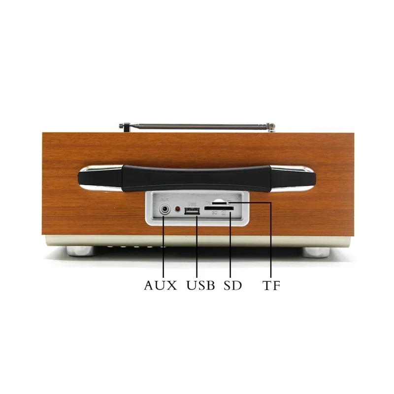 Imagem -03 - Alto Volume Multi-banda Rádio fm Recarregável ao ar Livre Portátil Alto-falantes Som Desktop Usb tf Usb Md1702b