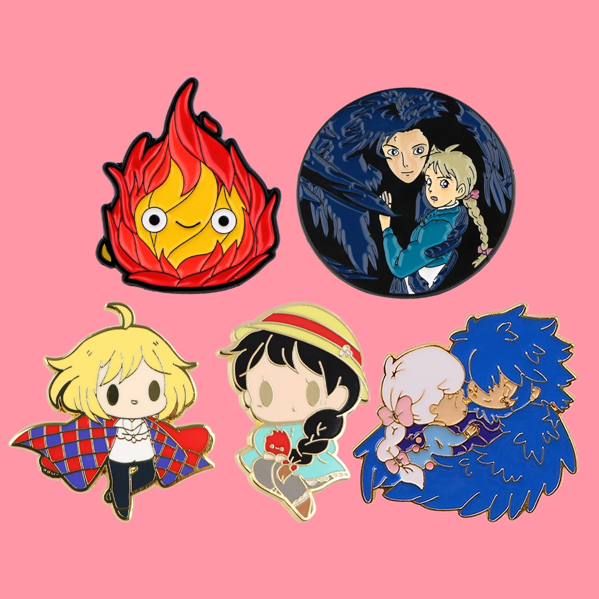 Japanese Anime Figures Pins Cure Cartoon Badges Brooches for Clothing Enamel Pin Metal Badges Jewelry Accessories Gifts for Kids