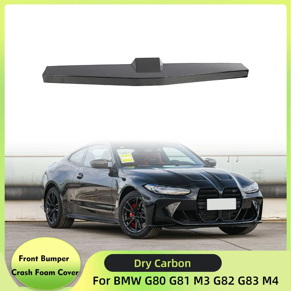 Dry Carbon Car Front Bumper Crash Foam Cover Trim For BMW G80 G81 M3 G82 G83 M4 2021-2023 Grille Back Foam Bumper