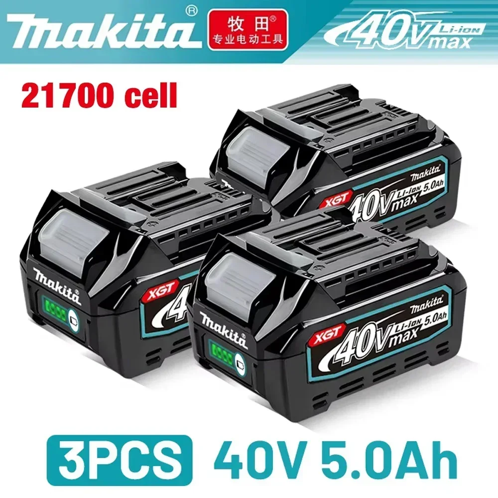 40-V-Akku von Makita, wiederaufladbarer 5,0-Ah-Lithium-Akku, Makita, BL4040, BL4025, BL4050,