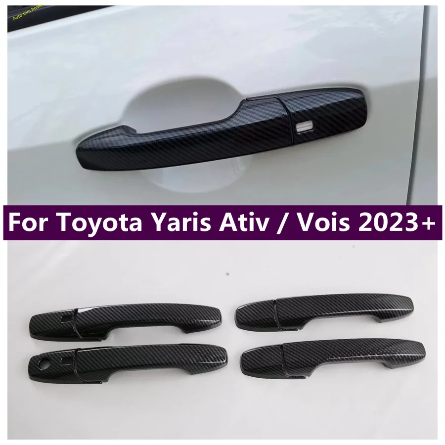 

Outside Door Handle Catch Pull Doorknob Handle Bowl Frame Cover Trim Fit For Toyota Yaris Ativ / Vois 2023 2024 Car Accessories