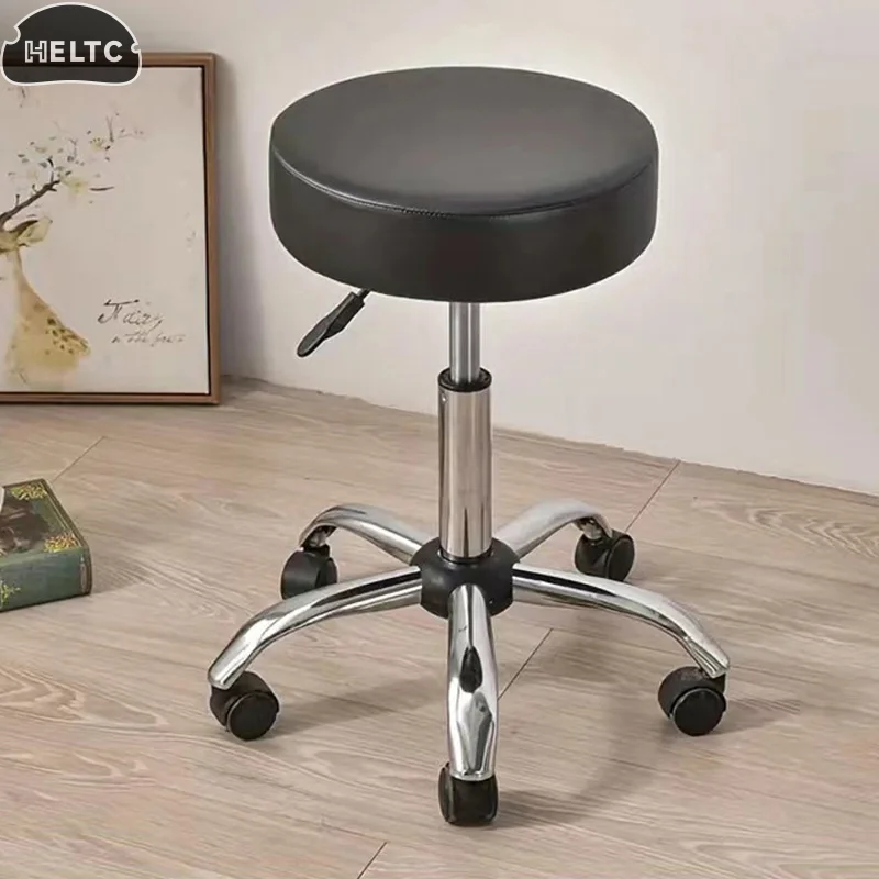 1Pc Waterproof PU Leather Chair Seat Cover Durable Waterproof Slipcover Round Chair Cover With Elastic Band For 28-40cm Stool
