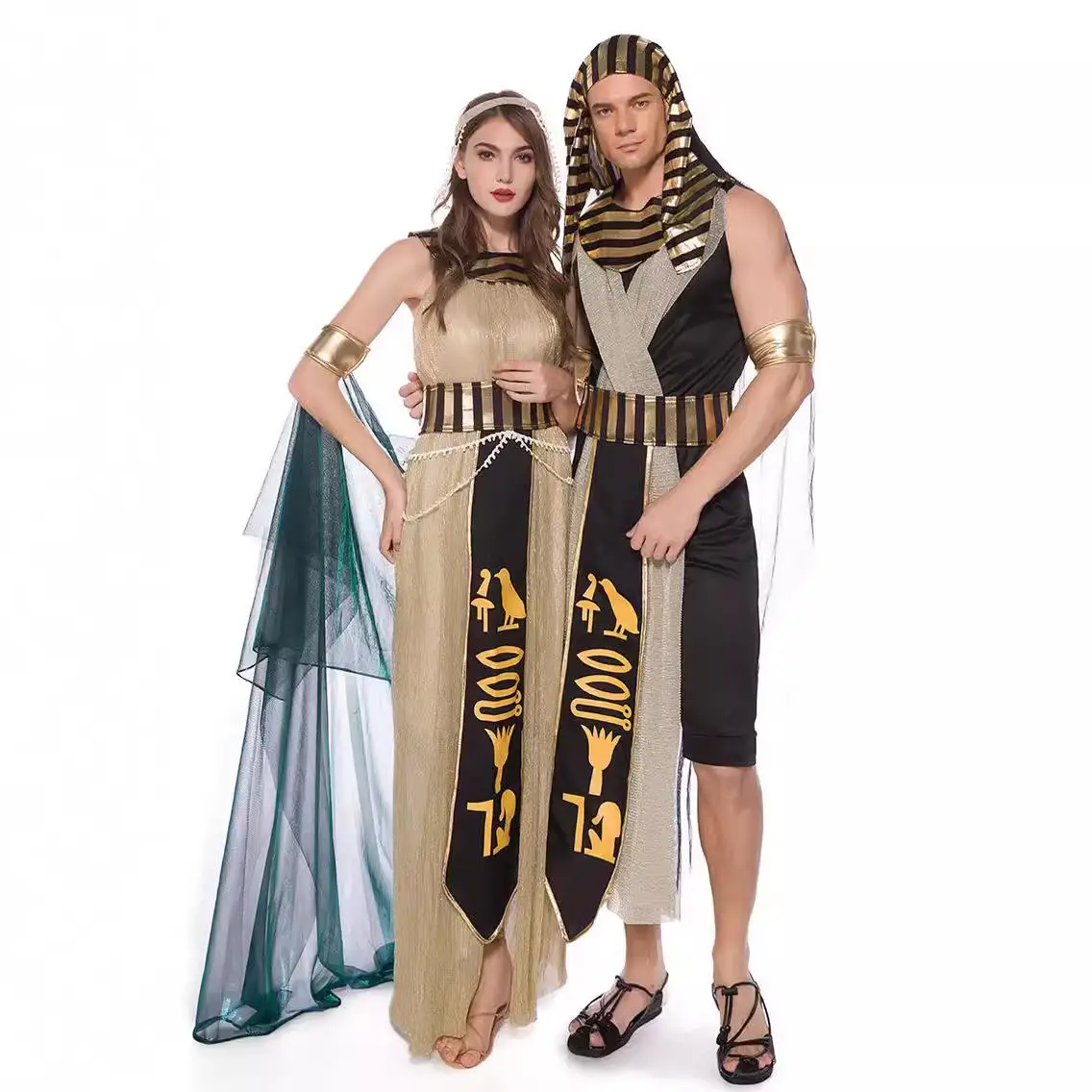 ชุดคอสเพลย์ฟาโรห์สำหรับผู้ใหญ่ ชุดกษัตริย์อียิปต์โบราณ ชุดประจำถิ่นแม่น้ำไนล์
