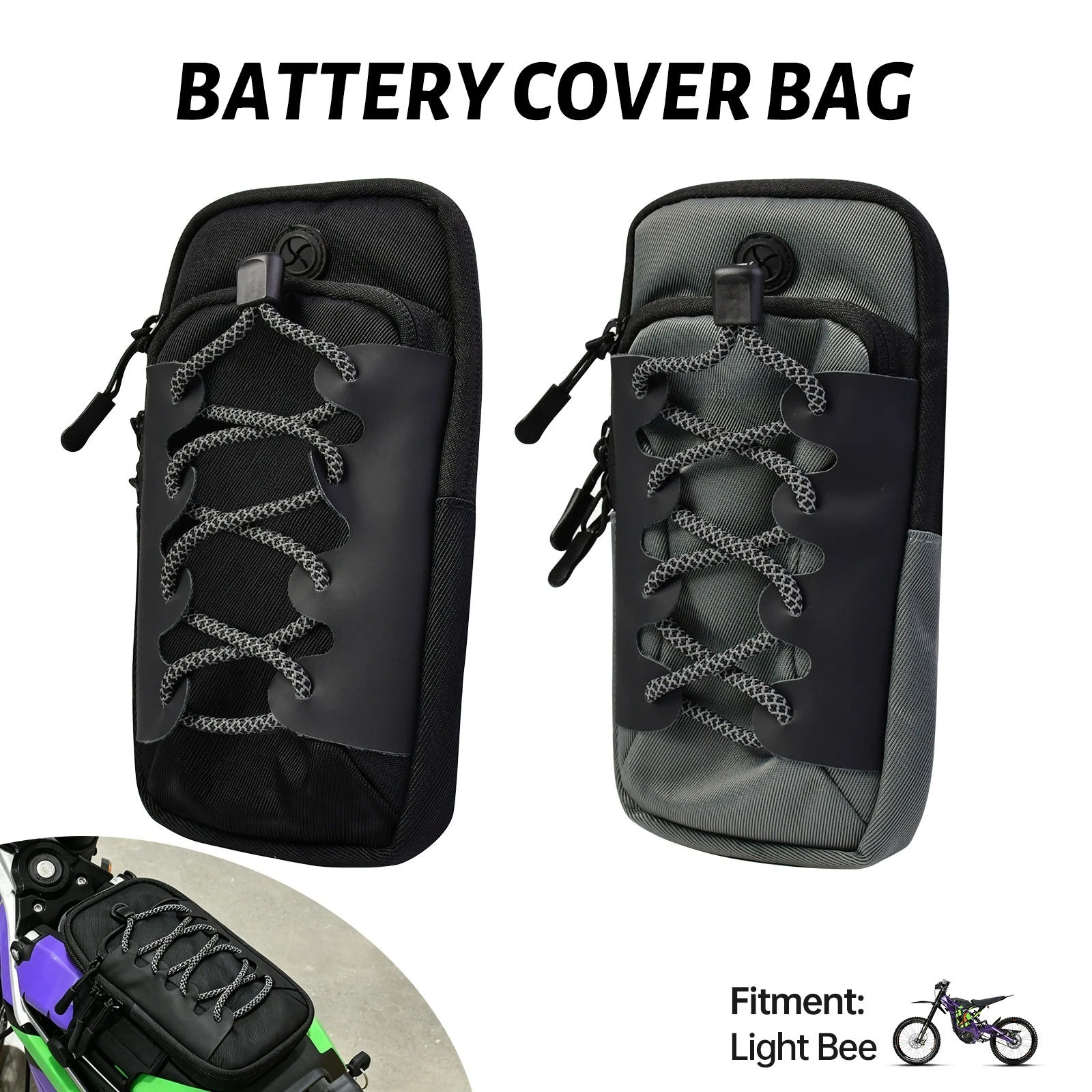 Motorcycle Racing Pouch Waterproof Pouch E-Bike Frame Storage Phone Bag for Sur-Ron Surron Light Bee X S Segway X160 X260