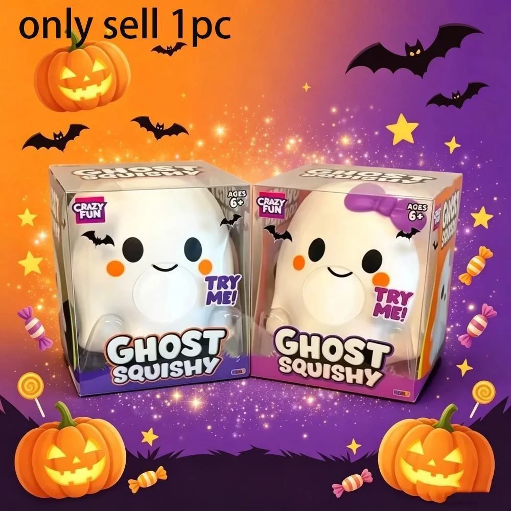 Halloween Ghost Pinch Music Soft, Cute, Slow Rebound, Relieve Stress, Pinch Music Small Toys, Party Decoration, Creative Gifts