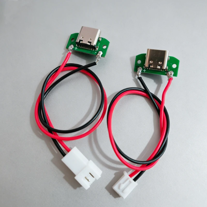 Cltgxdd 1 Stück USB-Typ-C-Buchsenadapterplatine 16P, nur zum Laden von 5V 3A, mit PH1.25/2.0/2.54mm Anschlusskabel für DIY-Lademodul – Detail 8