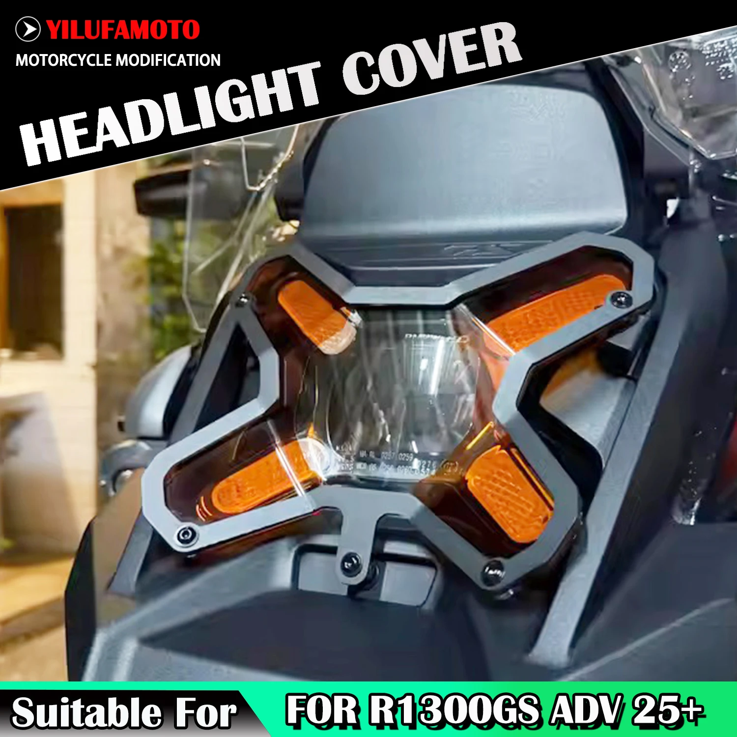 

Premium Durable Scratch-Resistant Front Headlight Grill Shield for BMW R1300GS ADV Motorcycle Accessory Fits 2023-2025 Models