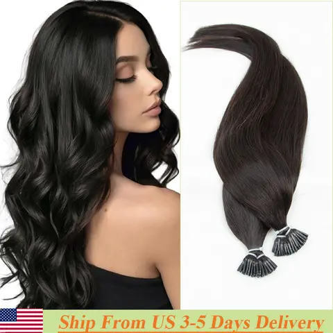 MRS HAIR Estensioni dei capelli con punta I Capelli umani veri Pre incollati Micro perline Capsule per capelli Capsule Microlink Capelli