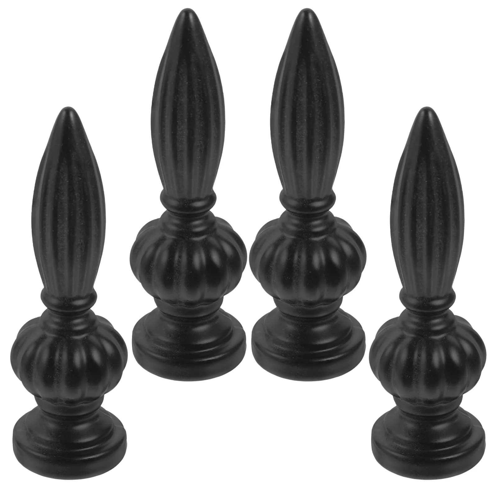 

4 Pcs Lamp Cap Decoration Floor Harp Finial for Shade Aluminum Alloy Holiday Solid Finials Metal Standard Knob