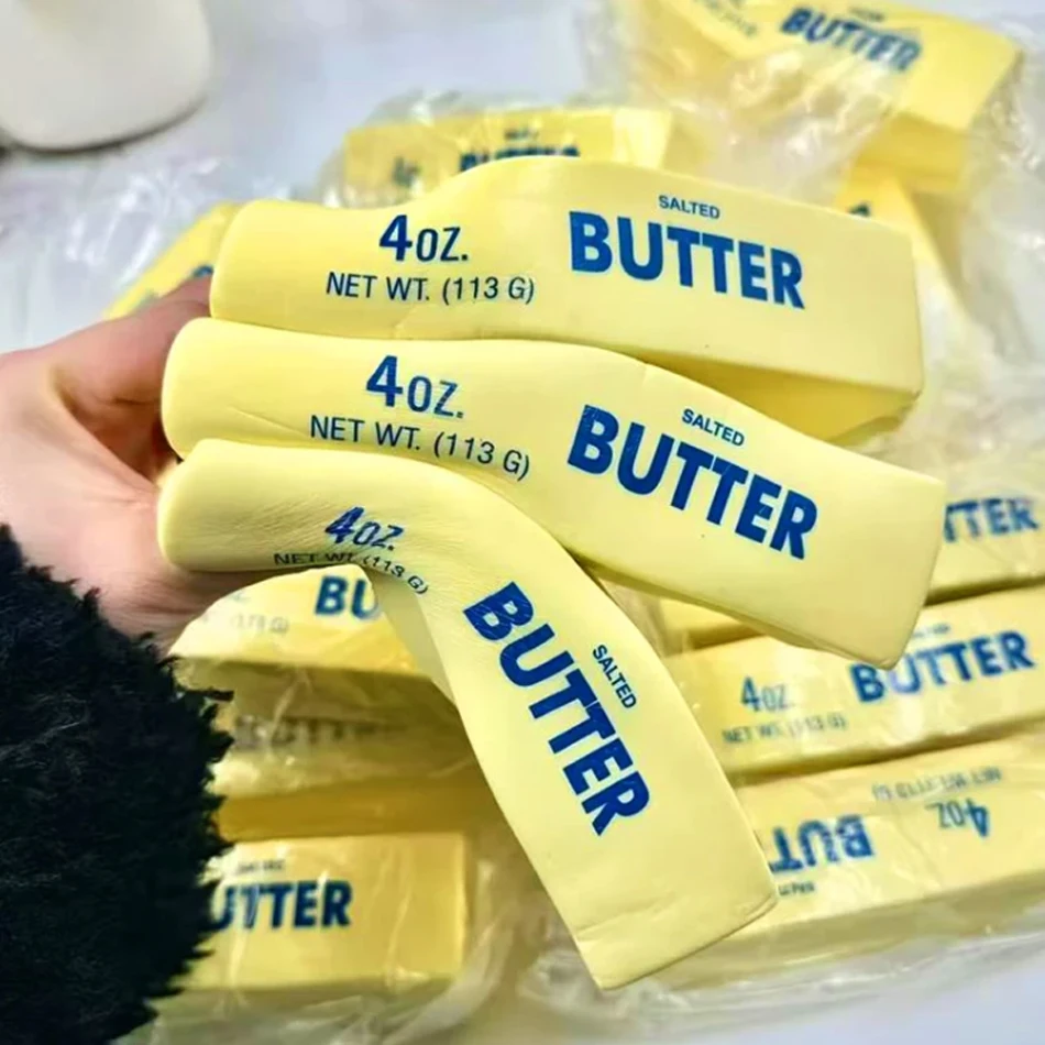 

Мягкая игрушка-антистресс в форме батончика сливочного масла, медленно восстанавливающая форму, для снятия стресса и расслабления рук, подарок