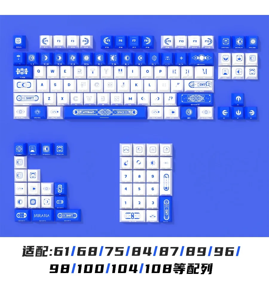 Thermal sublimation adaptation ROG night magic Meijia lion wooting side engraving original light-transmitting keycaps