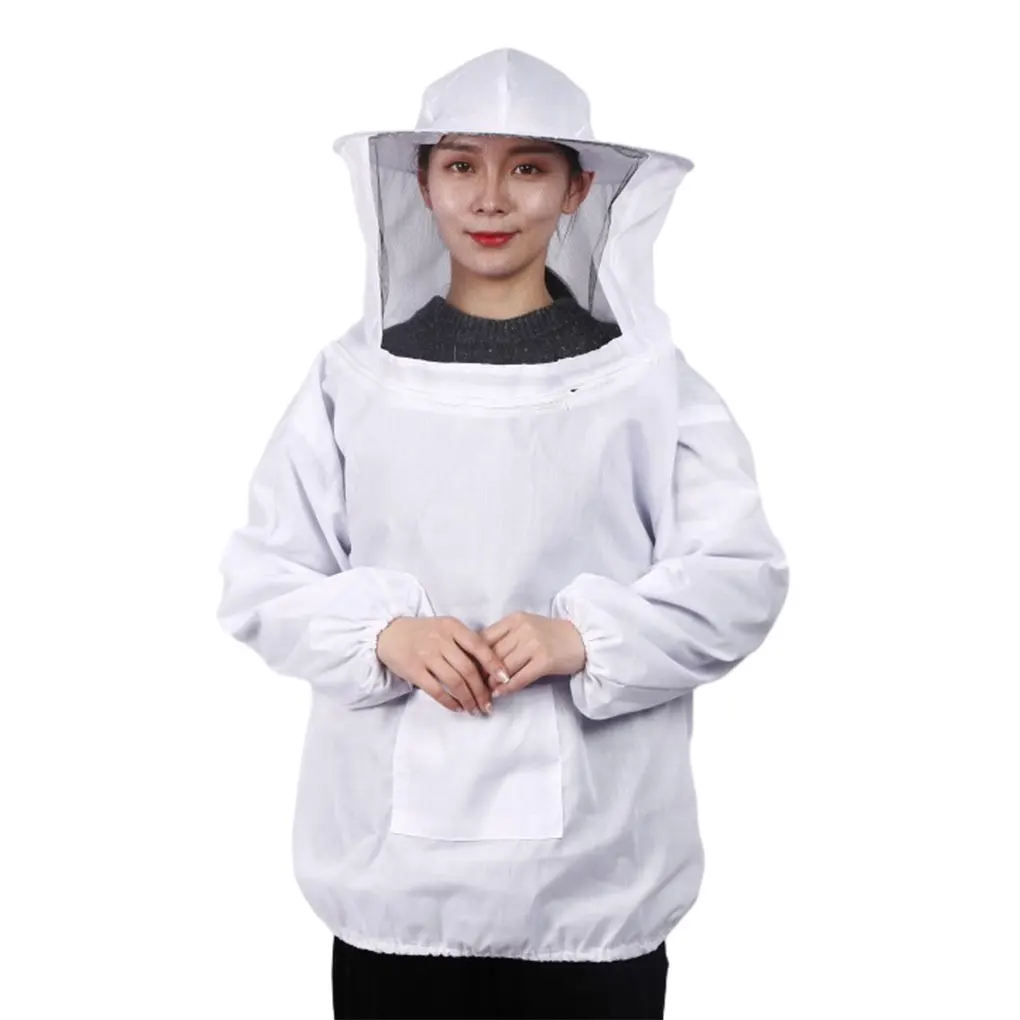 White Beekeeping Clothing Half Beekeeping Clothes Anti-bee Waist Breathable Professional Beekeepers Clothes Bee Keeping Top