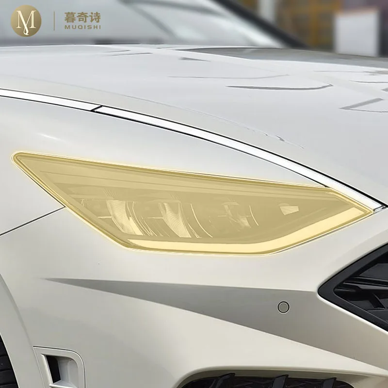 

MUQSHI Pre cutting Car Exterior Headlights PPF transparent protective film TPU scratch resistant For Hyundai Sonata 2020-2023