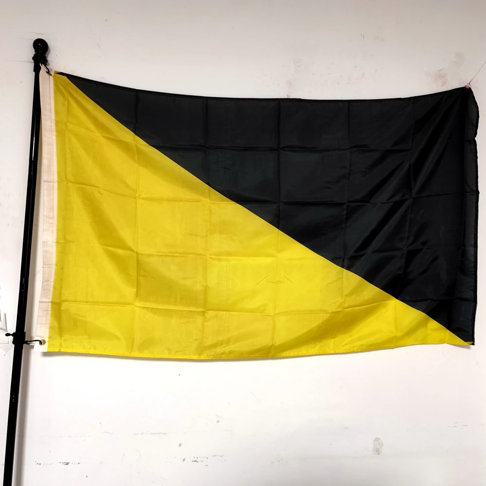 Black and Yellow Anarcho Flag, Capitalism, Capitalist Decoration, Outdoor Decor, 90x150cm