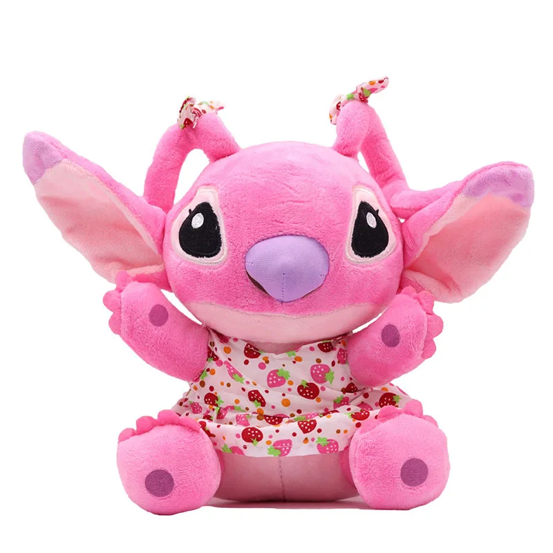 25Cm Nieuwe Disney Pluche Speelgoed Lilo & Stitch Schattige Steek Pluche Knuffel Kawaii Rugzak Decoratie Kinderspeelgoed Verjaardagscadeau