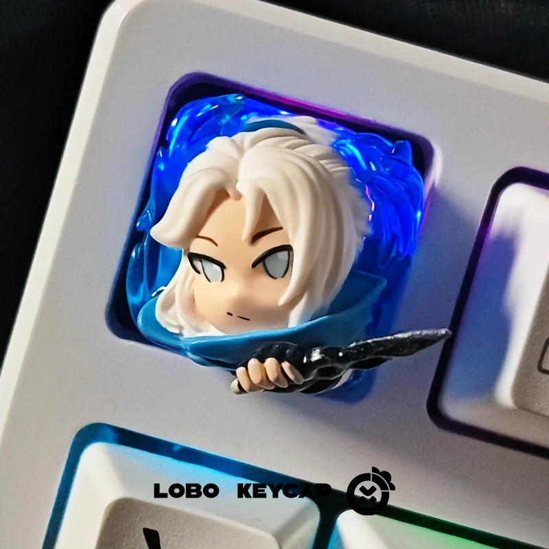 

Колпачки для клавиш Jiefeng, бесстрашные и прозрачные, с четырьмя съемными ручными деталями и полимерными механическими колпачками для клавиш