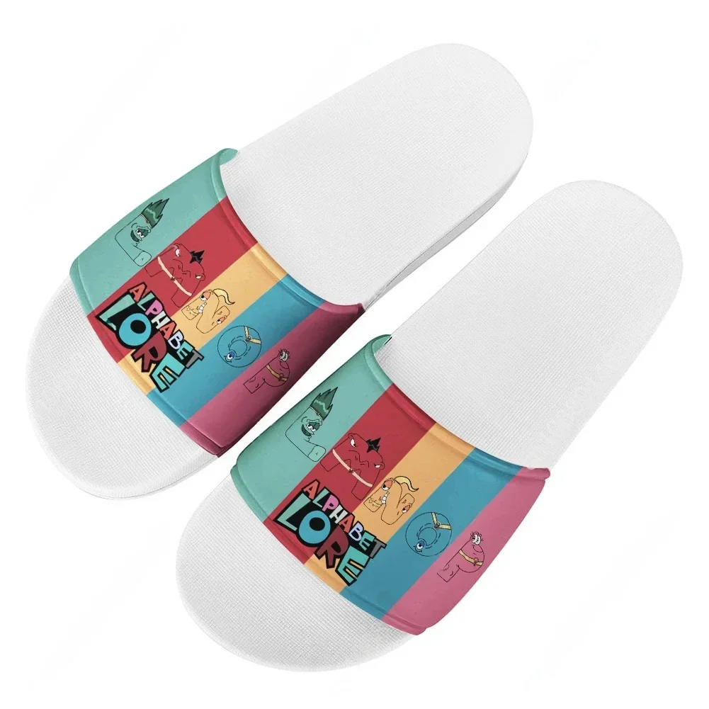 Alphabet Lore Slippers Home Bathroom Sandals Water Shoes Men Women Teenagers Indoor Poor Sandal Customized Summer Slipper
