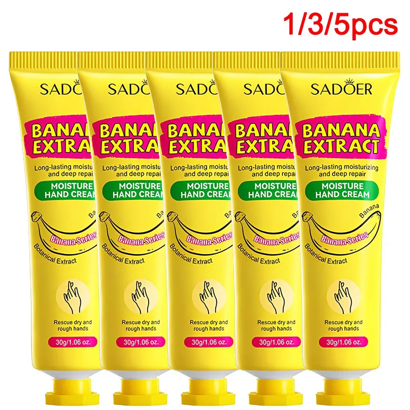 Banana Hand Cream Anti-Drying Crack Hand Cream Moisturizing Lotion, Deeply Hydrates And Repairs Dry Hand Creams For Skin Care