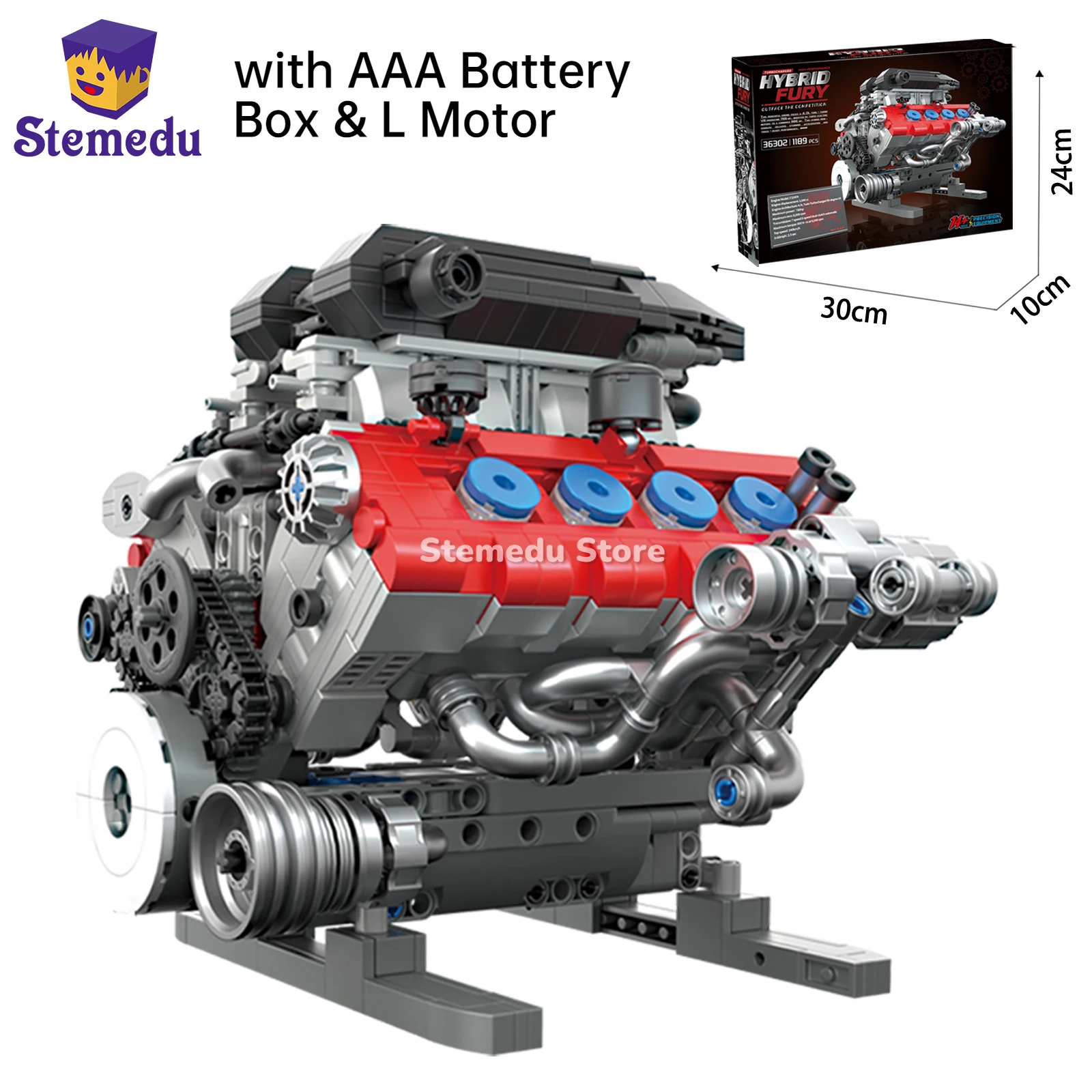 

MOC 1189 шт., суперкар V8, двигатель SF90, имитационная модель автомобиля, образовательные механические строительные блоки для детей, взрослых, подарки