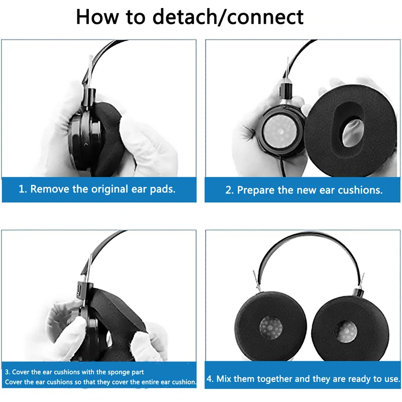 Okscc для GRADO PS1000/ GS1000/ SR80e/ SR80i/ SR125i Сменные наушники с открытой ячейкой поролоновые накладки на наушники/амбушюры