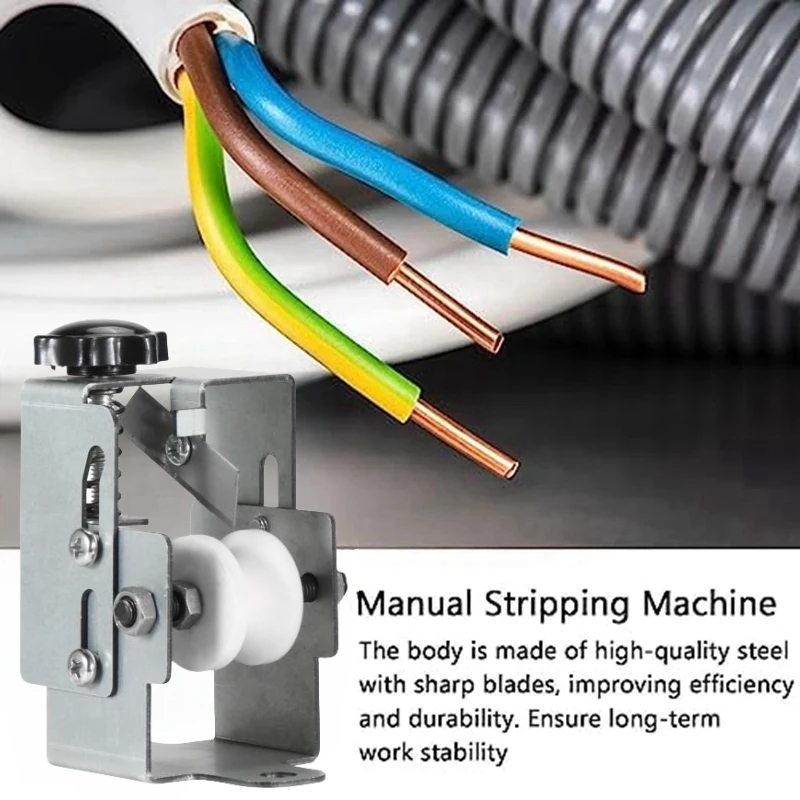 Electric Wire Manual Stripping Machine Fast Scrap Cable Peeling Machine Quick Waste Wire Striper For Audio Line Processing Wire