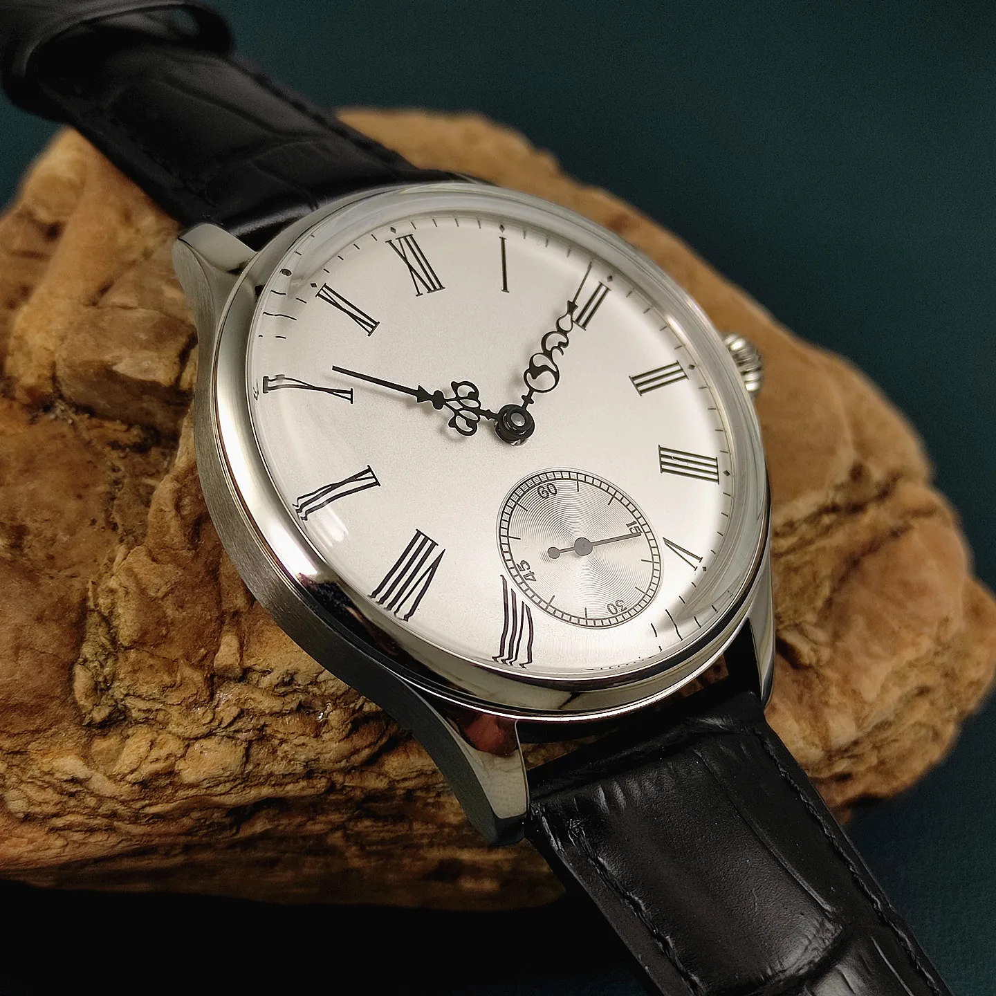 

Vakuy manual mechanical watch Shanggu business Sea-Gull st3621 Jones sword-core domed bubble lens retro pocket watch for men