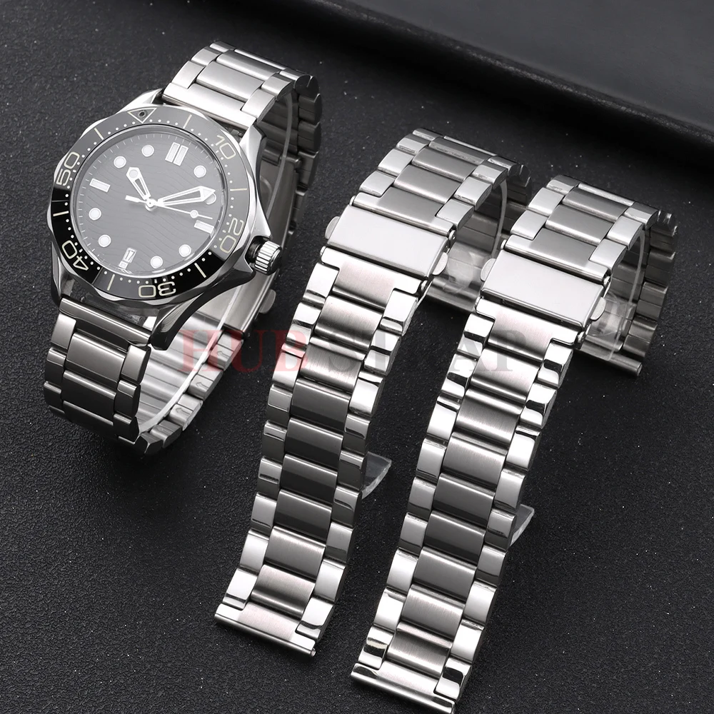 Edelstahl Uhrenarmband Armband 20mm 22mm Damen Herren Metallarmband Ersatzarmband Universal mit Werkzeug Uhrenzubehör
