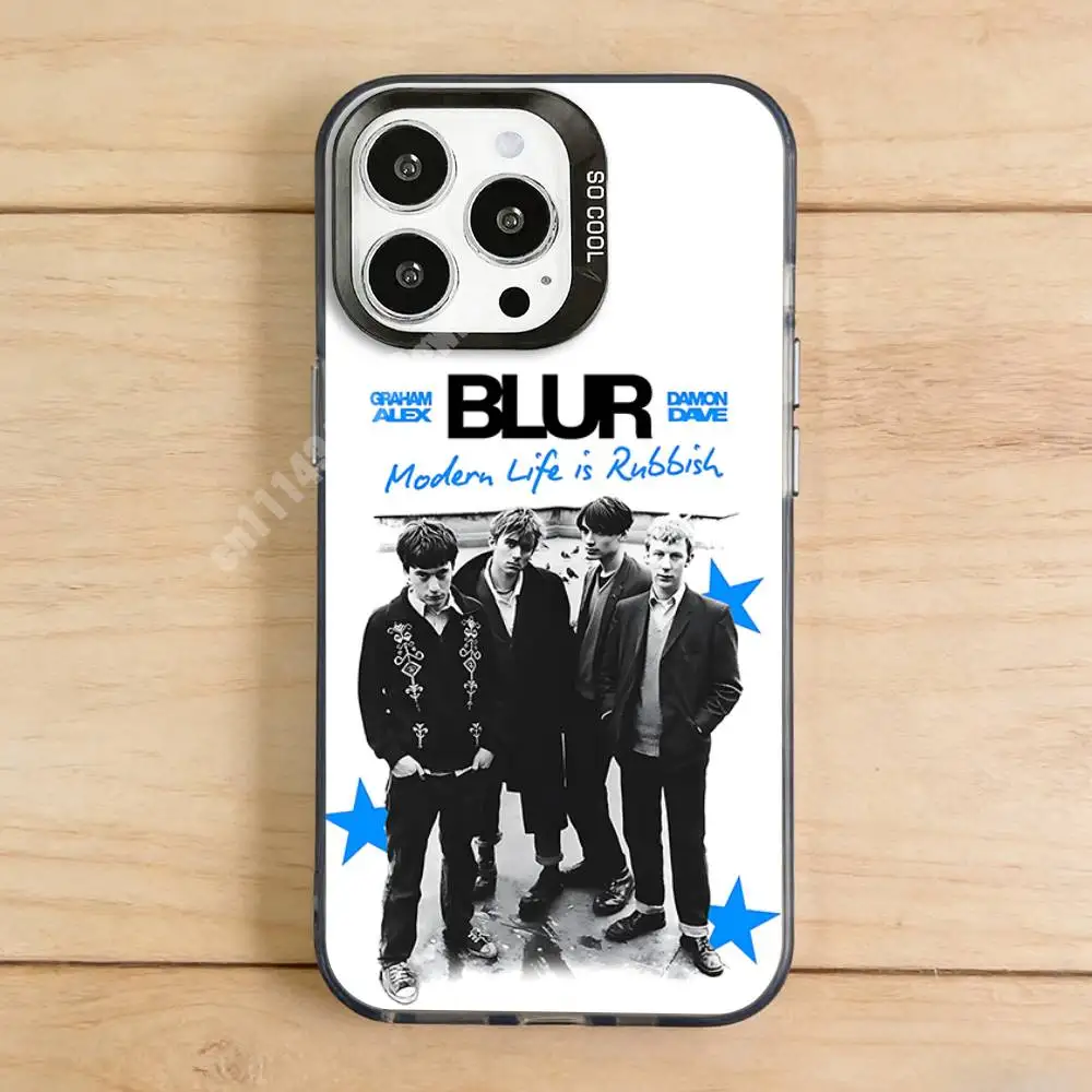 B-Blur Britpop Band D-Damon Albarn-S Phone Case for iPhone 17 16 Max Mini 15 14 13 Pro Plus 12 11 X XS Air Premium Protector