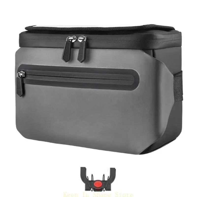 

U1JC Road Bike Front Frame Bag Reflective Cycling Handlebar Bag with Shoulder Strap