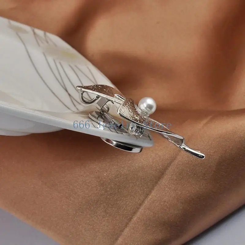 

F2TD 5Pcs Magnet Metal Lapel Pin Brooch Holder Multi-Use Brooch Pin Converter Clasp Fastener Easy to Use